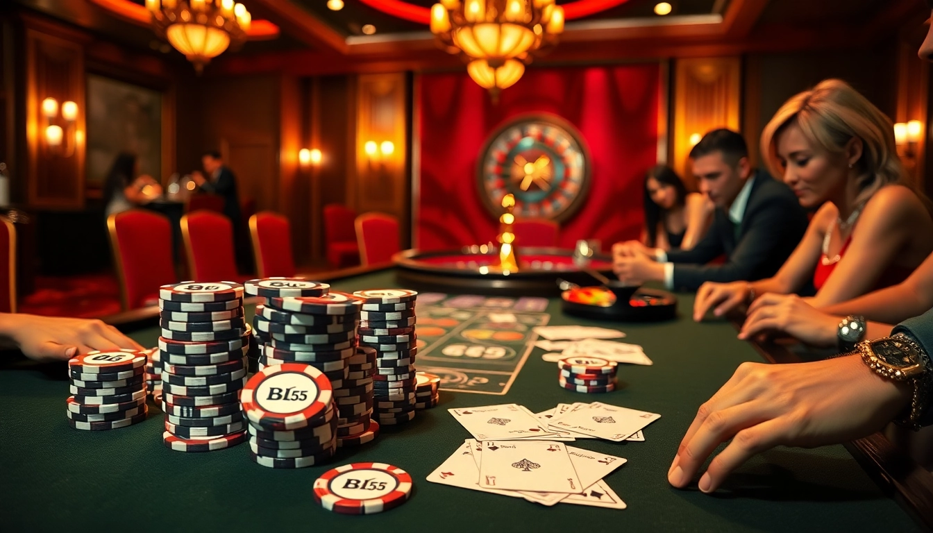 Experience exhilarating poker thrills at BL555 casino with action-packed gameplay and vibrant atmosphere.